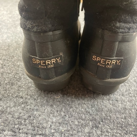 SPERRY Women’s Saltwater Duck Boot Winter rain booties Black size: 6 - Picture 9 of 10
